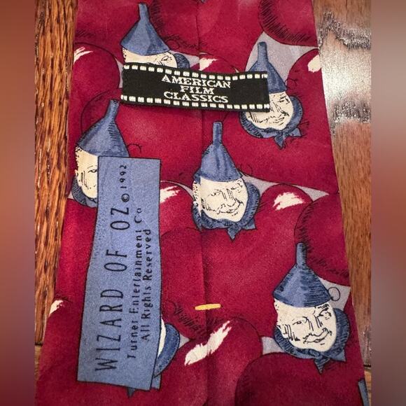 VTG The Wizard of Oz Tin Man Silk Tie Father’s Day The Wiz American Film Classic - Picture 5 of 9